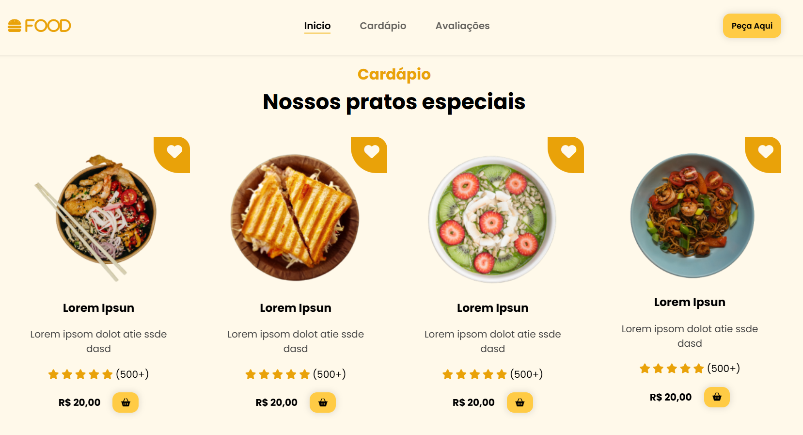 Food Delivery Landing