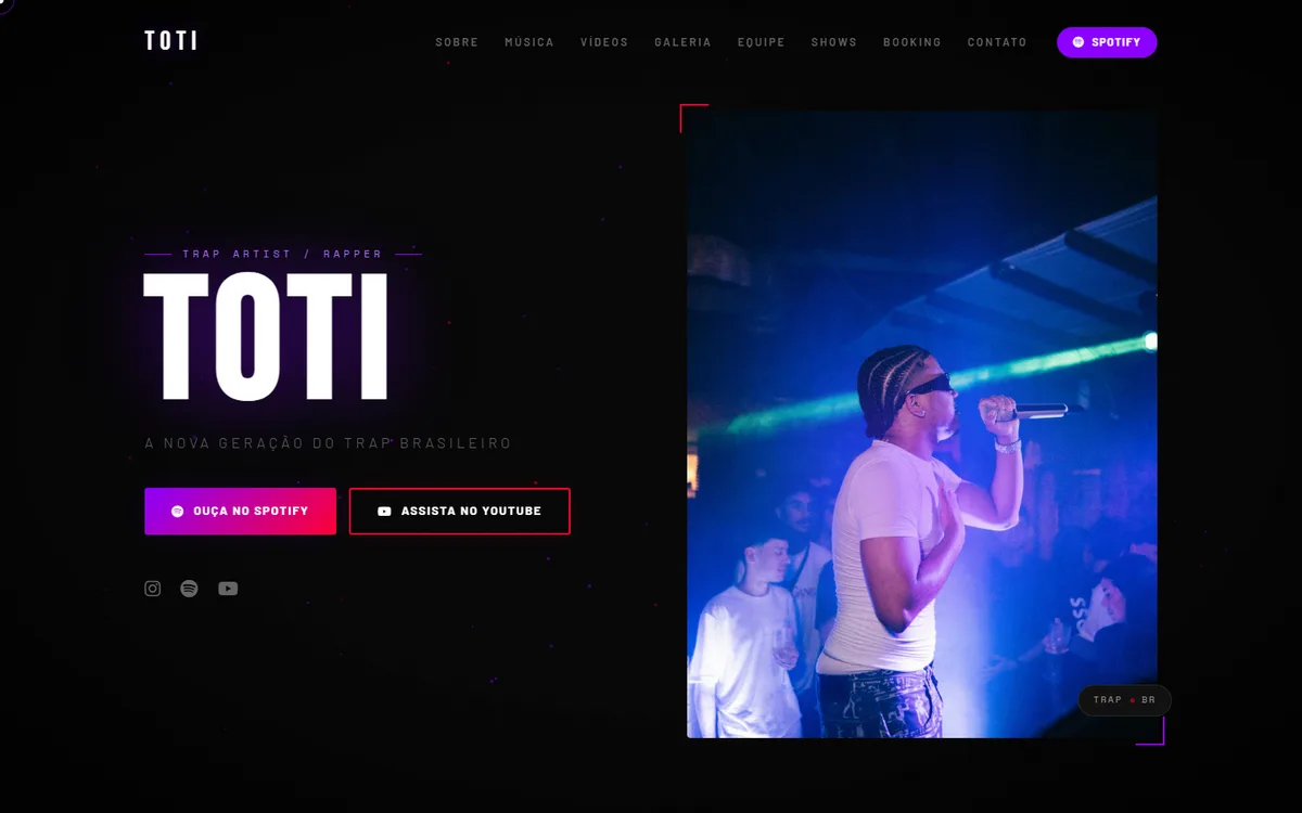 Site oficial do artista TOTI